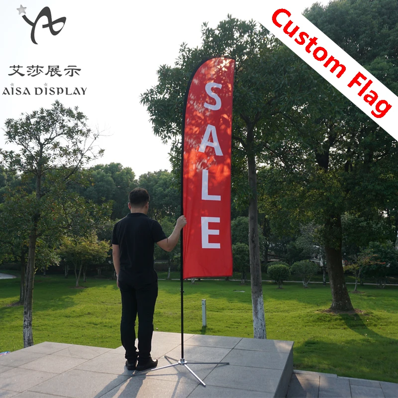 

free shipping custom beach flags and feather flag pole with base outdoor advertising banners cheap promotion pringting flag kit