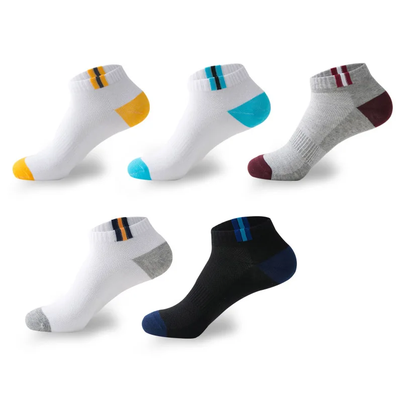 Носки мужские прочные однотонные 5 пар/лот|fashion men socks|mens fashion socksmen socks |