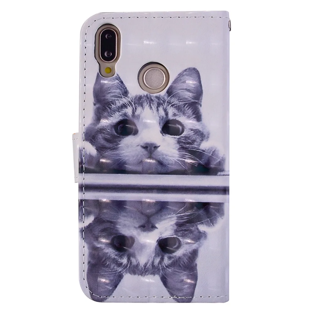 Чехол-книжка из искусственной кожи + Чехол-бумажник чехол для Coque huawei P10 P20 Lite/P20 Pro Y5
