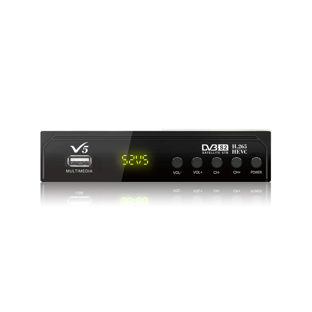 Vmade S2 V5 спутниковый ТВ приемник + USB WIFI Европейский аудио декодер поддержка H.265/HEVC