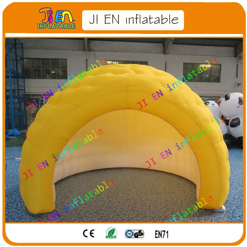 Надувная купольная палатка со светодиодными лампами и воздуходувкой надувная с