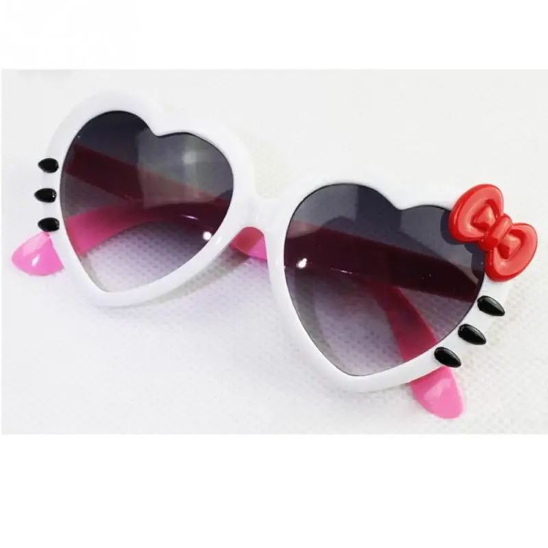 Крутые модные милые детские зеркальные солнцезащитные очки es Peach Heart очки-капли