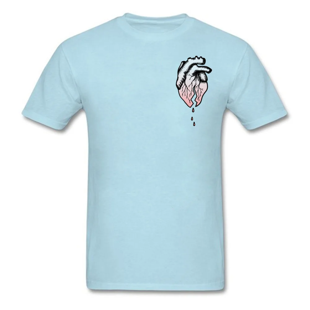 Футболка мужская с принтом сломанного сердца брендовая тенниска белым одежда