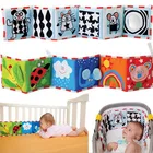 Кроватка для новорожденных 0-12 месяцев, детские игрушки, книжки из мягкой ткани цветовживотные, раннее образование, погремушка в коляску игрушки