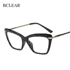 BCLEAR женские брендовые дизайнерские очки кошачий глаз, оптические очки для девушек, прозрачные очки в оправе, модные стили
