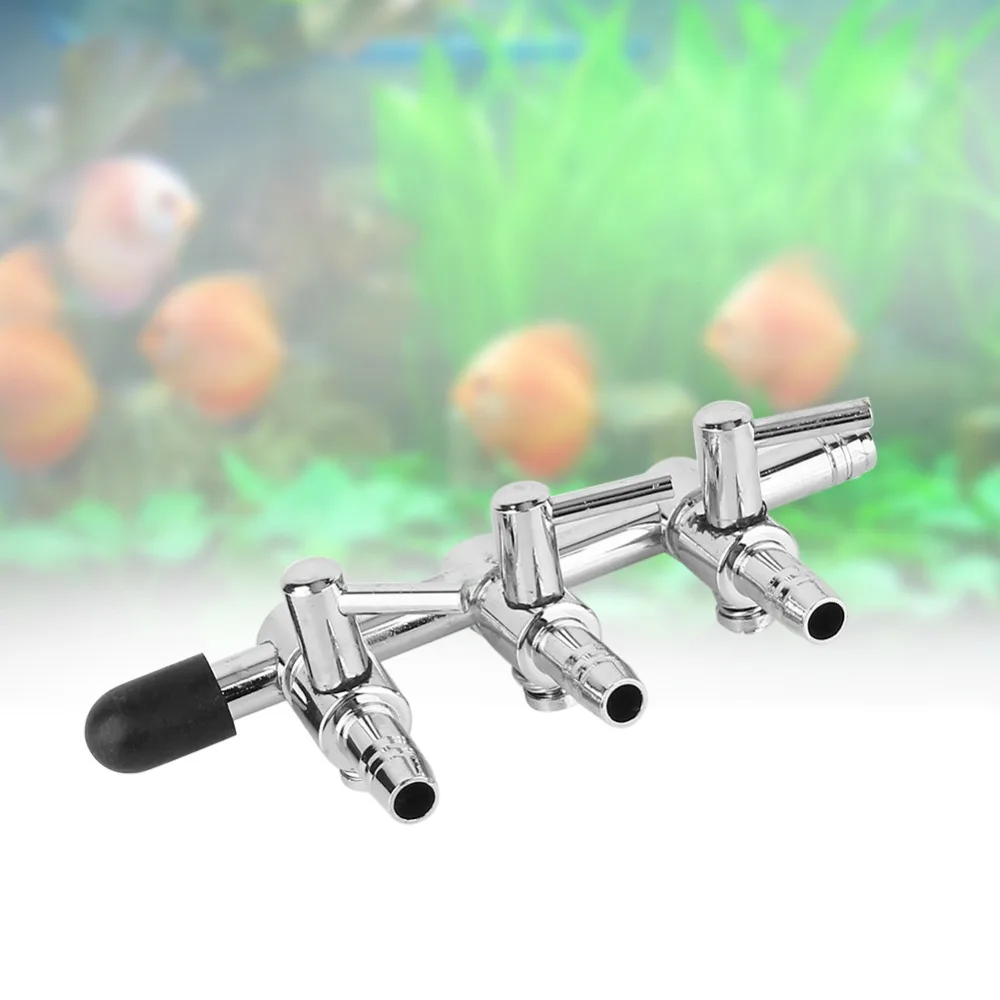 5 Ways Stainless Steel Aquarium Fish Tank Air Pump Splitter Distributor Flow Tube Pipeline Control Valve Aquaria Accessories | Дом и сад