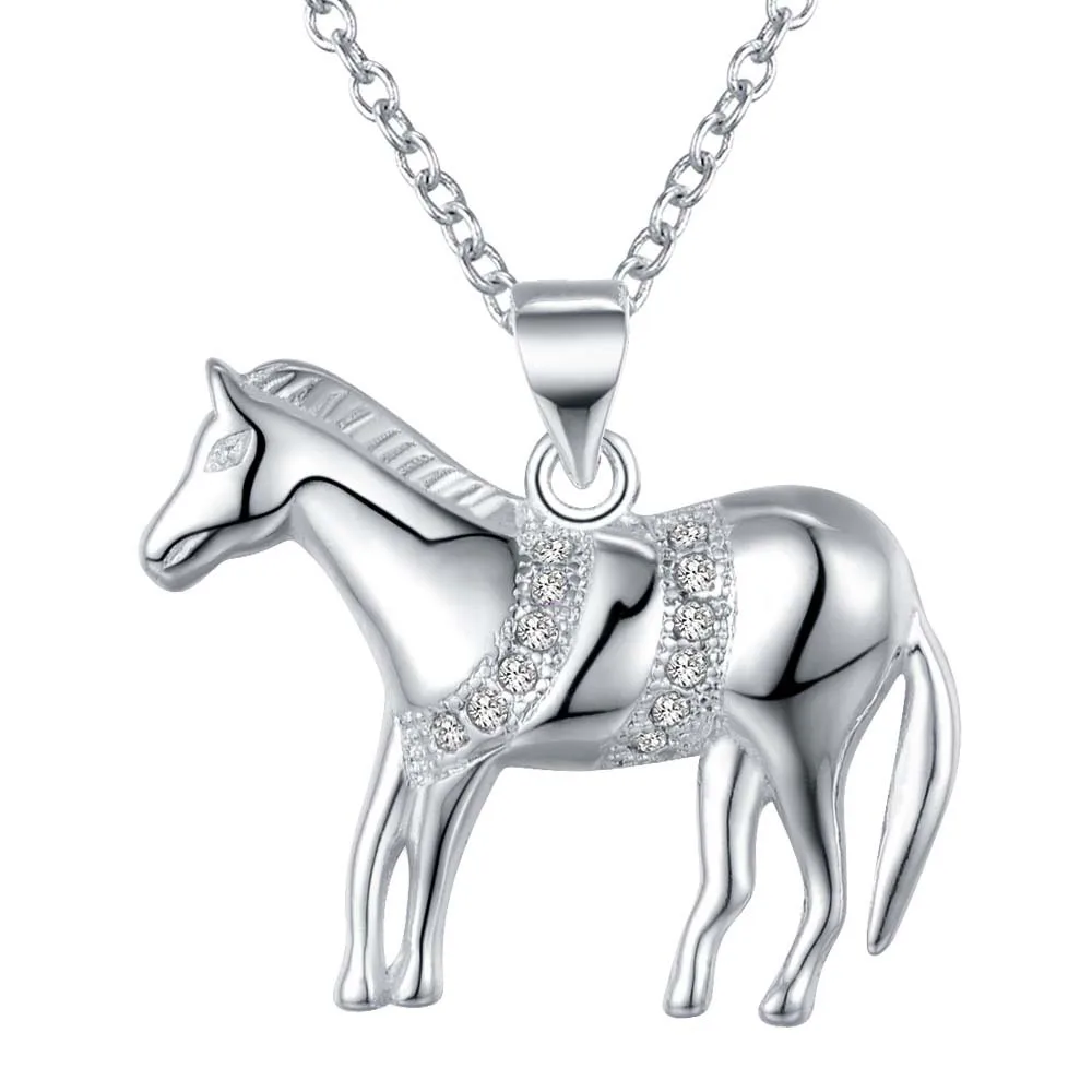 Оптовая продажа посеребренные очаровательные ювелирные изделия ожерелье