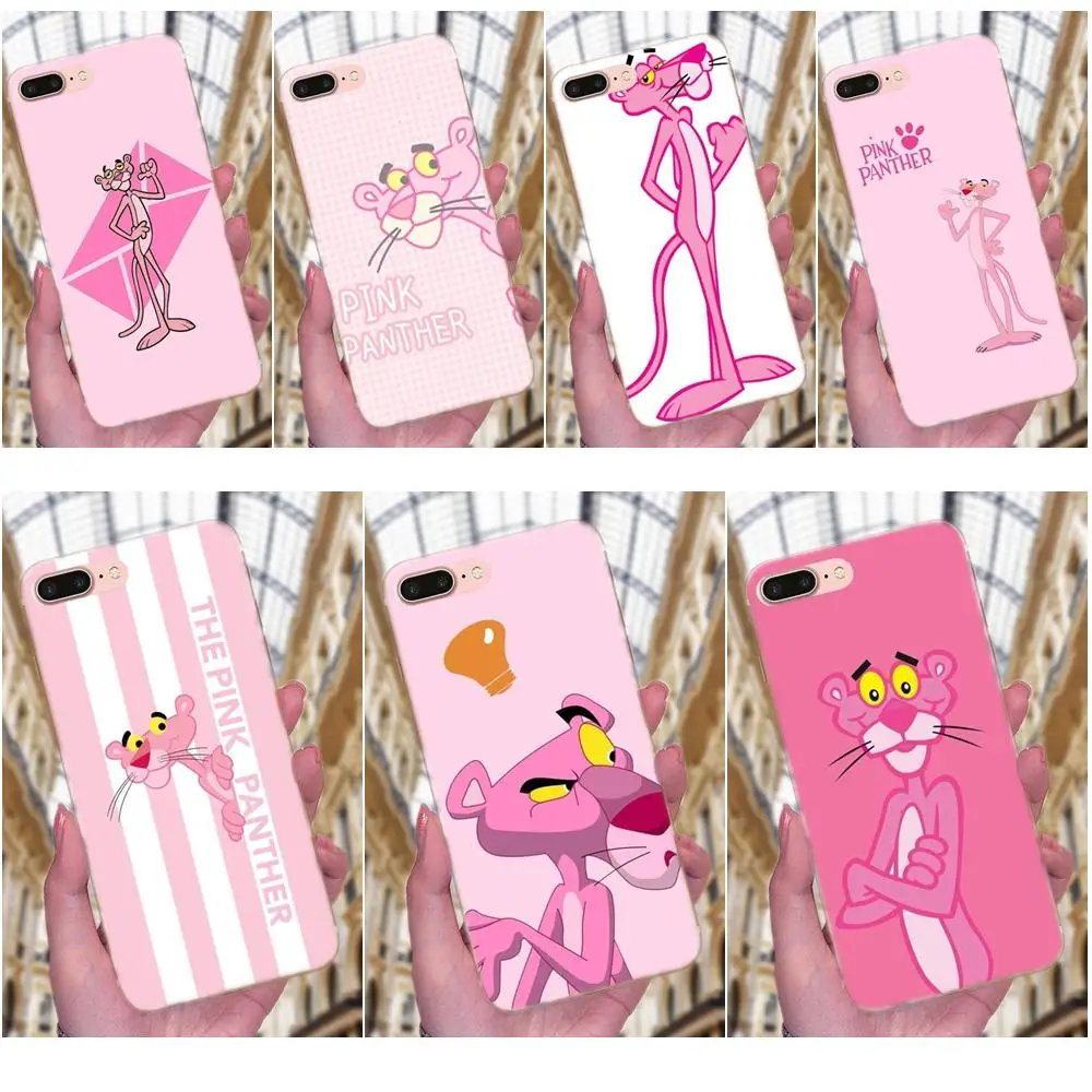 Телефон TPU Quinn для Sony Xperia Z Z1 Z2 Z3 Z4 Z5 compact Mini M2 M4 M5 T3 E3 E5 XA XA1 XZ Premium Kawaii Pink Panther New