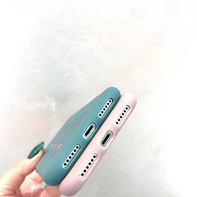Прекрасный счастливый улыбающийся чехол для iPhone X XR XS Max 6 S Plus мягкая задняя крышка