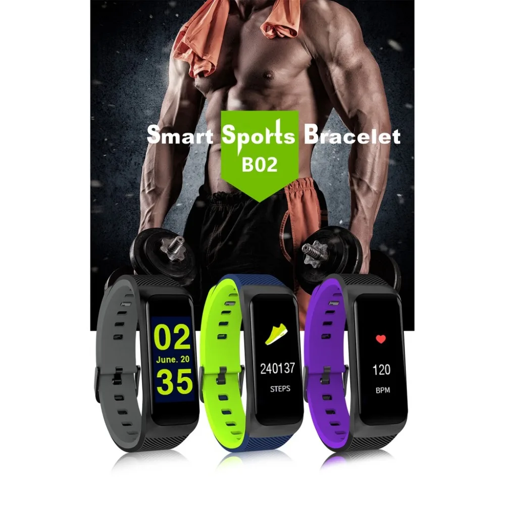 Smart Bracelet Color-screen Fitness Tracker blood pressure Heart Rate Monitor sleep tracker Wristband For Android IOS PK Miband3 |