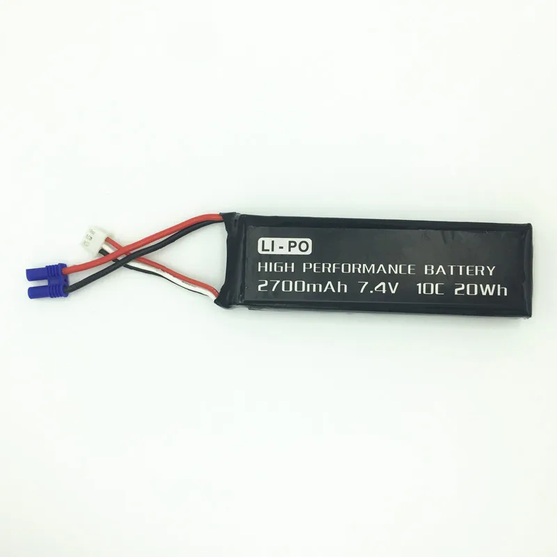 Литий полимерный аккумулятор для квадрокоптера Hubsan H501S X4 / H501C 7 4 В 2700 мАч|battery for