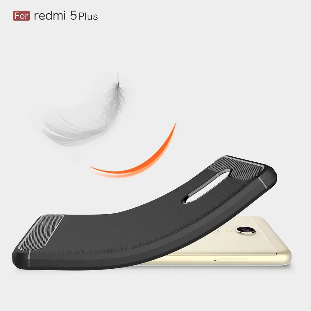 Роскошный телефон чехол для Redmi 5 плюс задняя крышка ультра тонкий capinhas ТПУ
