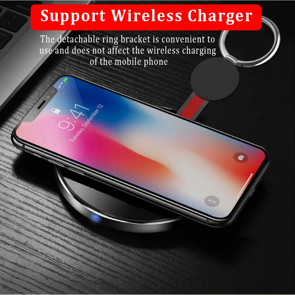 Кольцо на палец магнитный держатель адсорбции для samsung Note10+ S10 5G Автомобильный магнитный держатель подставка для мобильного телефона для iPhone X XS Max 7 8 6S