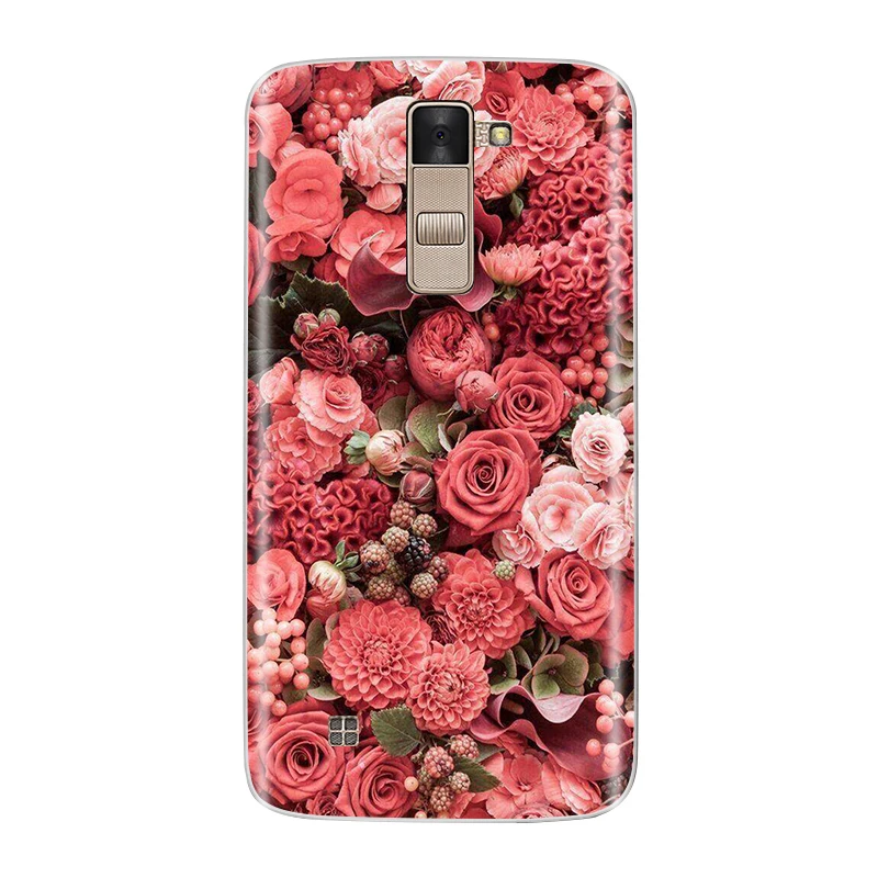 Чехол для телефона LG K8 силиконовый мягкий ТПУ Модный цветочный узор окрашенный защитный чехол для LG K8 задняя крышка чехол s - Цвет: No.20
