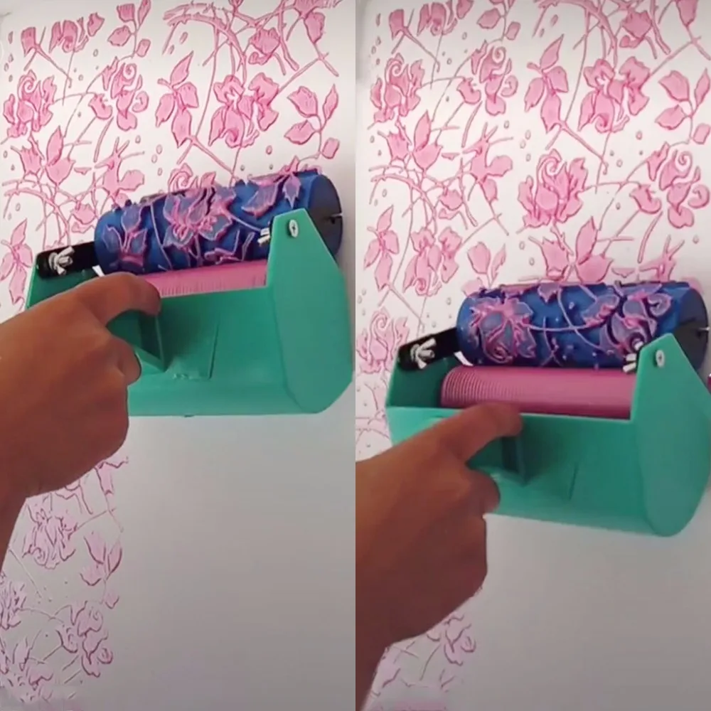

Single Color Decoration Paint Painting Machine For 5 Inch Wall Roller Brush Tool Green