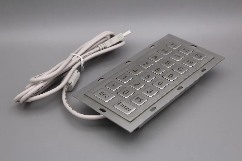 Stainless steel keyboard Numeric keypad Metal Kiosk Keyboards matrix keypads