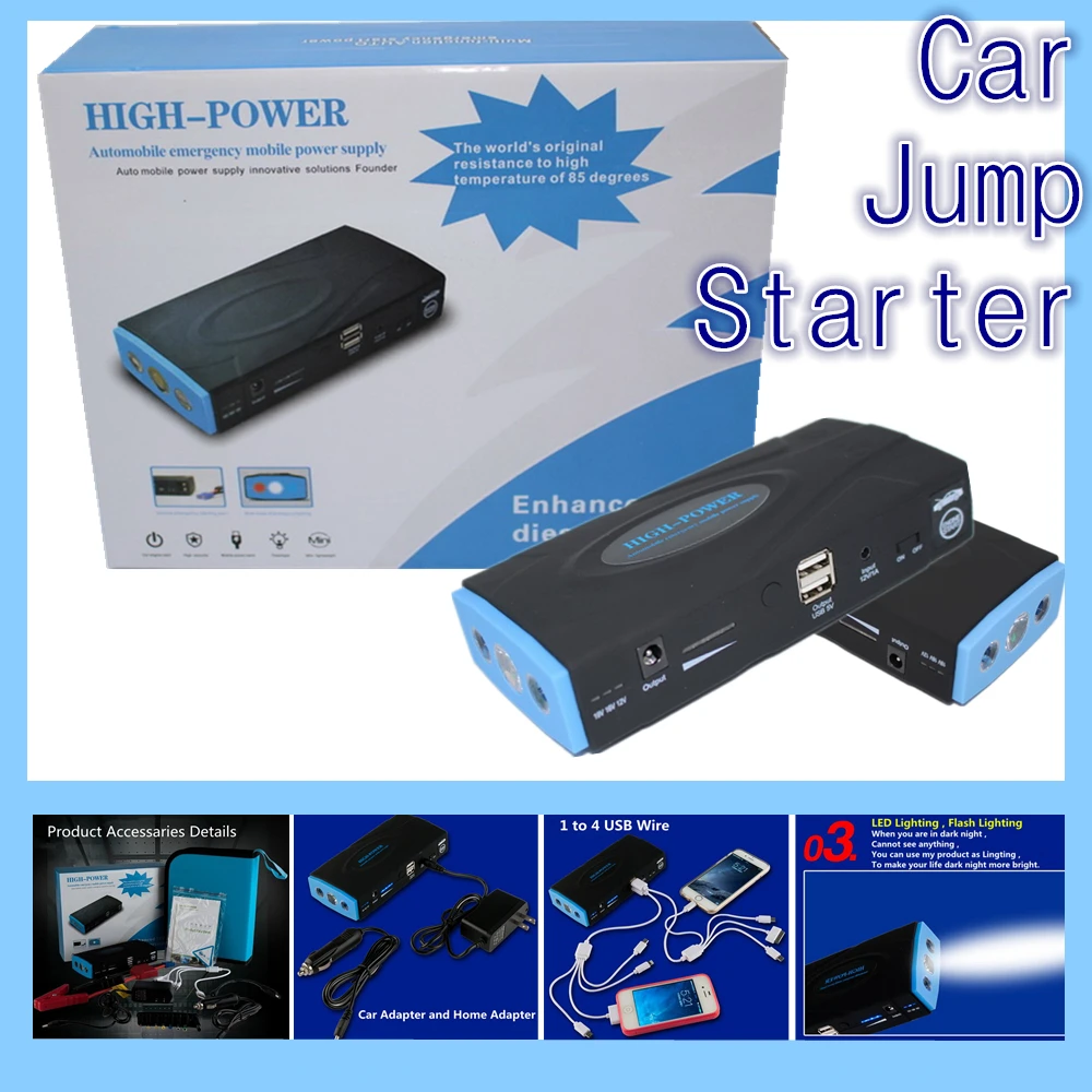 Горячая продажа Автомобильный jumper booster power зарядное устройство для ноутбука bank