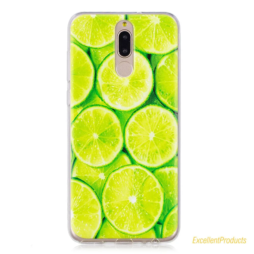 Для Coque huawei mate 10 Lite Мягкий силиконовый чехол из ТПУ Фламинго листья цветы кошка