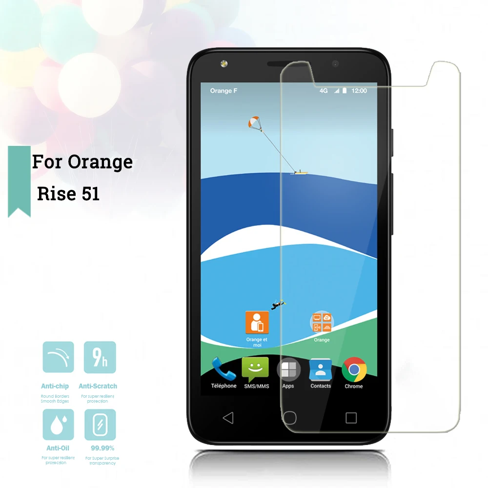 2.5D 0 26 мм Ультра тонкое закаленное стекло Orange Rise 51 усиленная защитная пленка