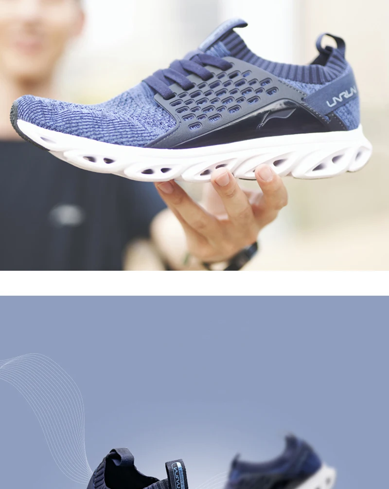 Li-Ning/мужские кроссовки LN ARC из дышащей пряжи, поддерживающие кроссовки с подкладкой, амортизация, прочная спортивная обувь ARHN113 XYP748