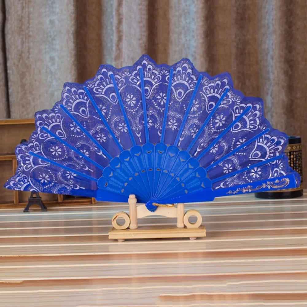 1 шт. складной веер из полиэстера 7 стилей|folding fan|decoration patterndecorating style |