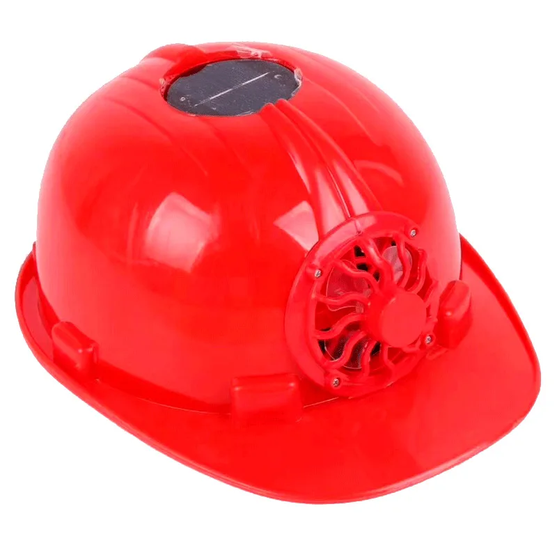 Red helmet Солнечный защитный шлем, летний вентилятор, кепка, для улицы, конструкция, солнцезащитный крем, охлаждающий дышащий шлем, широкая шляпа, защита от солнца, жесткая шляпа - Цвет: Red helmet