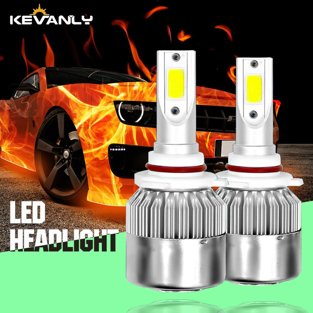 KEVANLY H7 LEDHeatlight лампочки H4 9003 HB2 H11 LED H1 H3 H8 H9 880 9005 9006 H13 9004 9007 Автомобильные фары 12 В