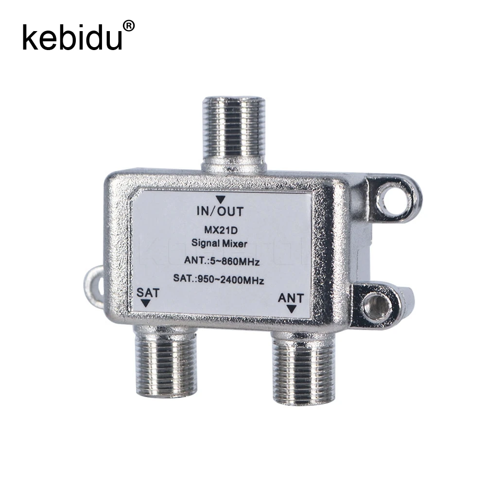 TV Signal Satellite Splitter 2 In 1 Dual-use Way Port Sat Coaxial Diplexer Combiner Combiners Cable Switcher | Электроника