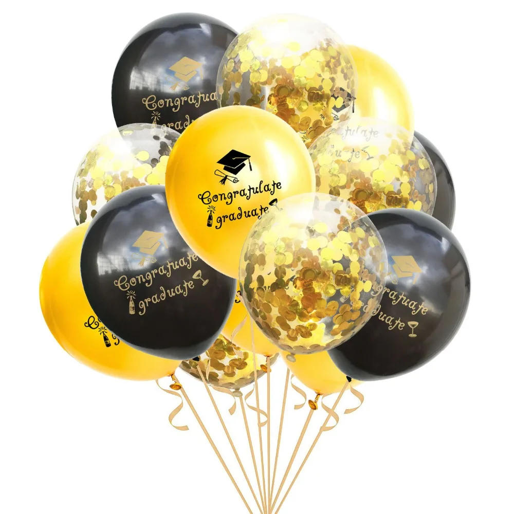 

YORIWOO Latex Balloon Confetti Graduation 2021 Congratulations Graduation Party Decoration Birthday Balloons Air Wedding Favors