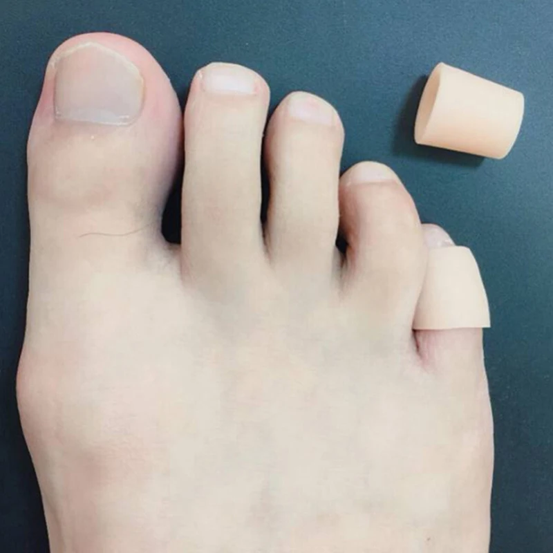

2pcs Foot Metatarsal Gel Protector Silicone Gel Cover Hallux Valgus Toe Bone Valgus Corrector Finger Toe Protector