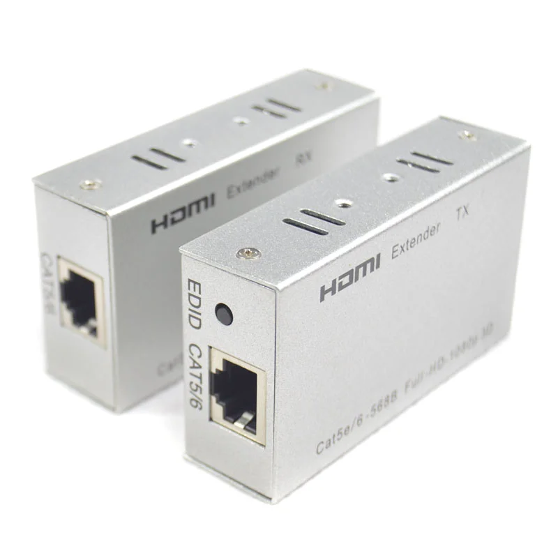 Effelon 1080 P HDMI Extender приемник передатчик над cat 5e/6 RJ45 Ethernet преобразователя с адаптером