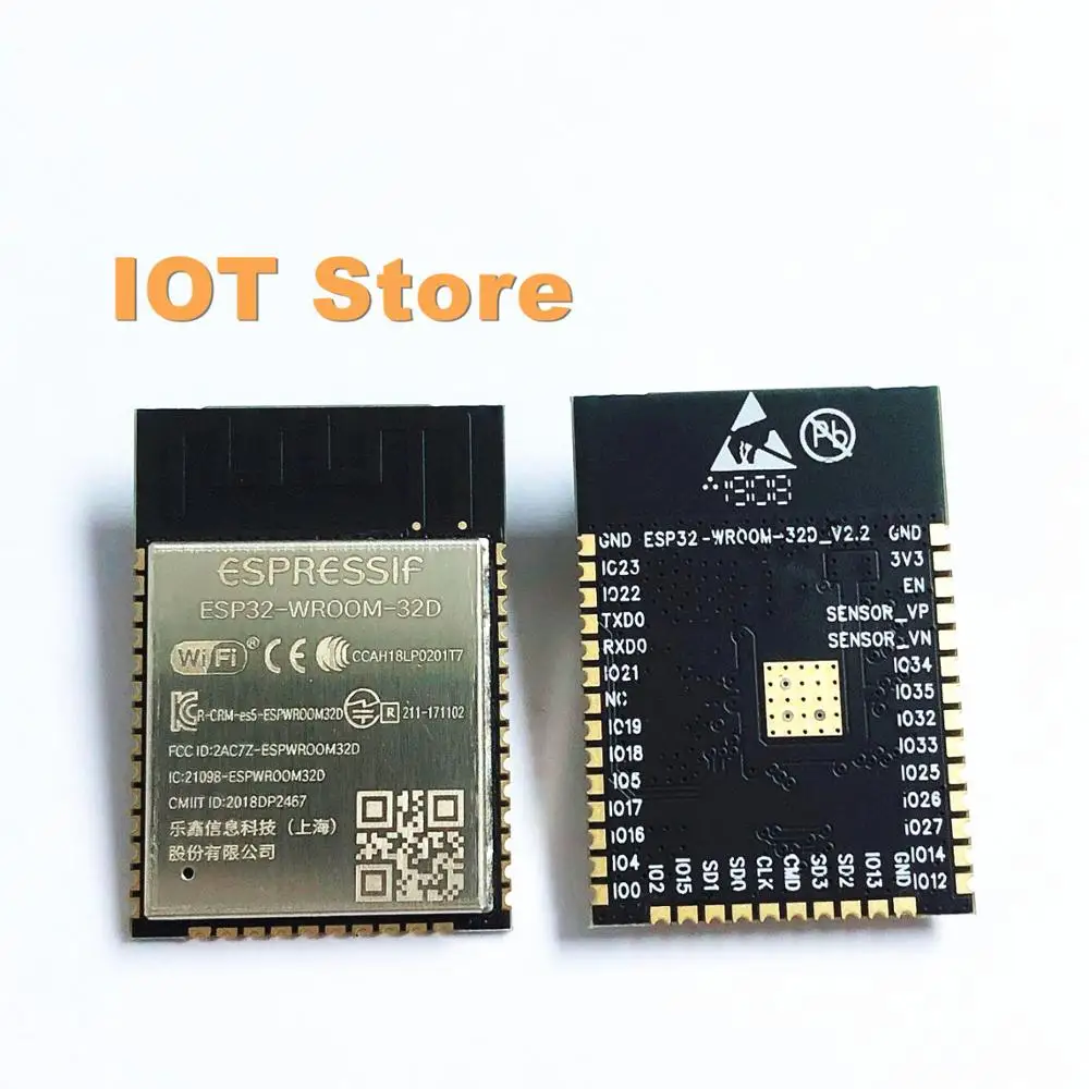 ESP32-WROOM-32D 8 Мб флеш-памяти Wi-Fi + BT BLE ESP32 модуль Espressif оригинальный лучше RF perfermance |