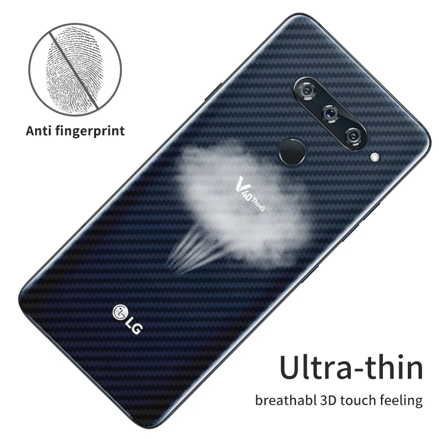 5 шт./лот 3D задняя крышка из углеродного волокна защитная пленка для LG G6 V30 V20 Q6 Plus G5