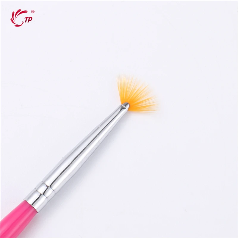 TP кисть для рисования ручка дизайна ногтей Веерная форма блестящая пудра