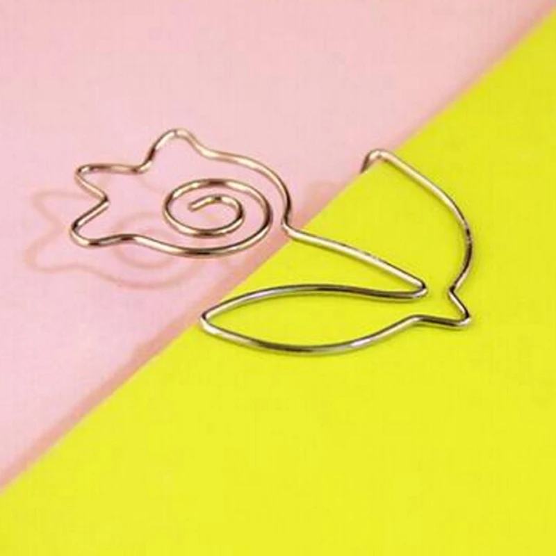 20 шт./лот креативные милые зажимы для бумаги Закладка зажим записей офиса