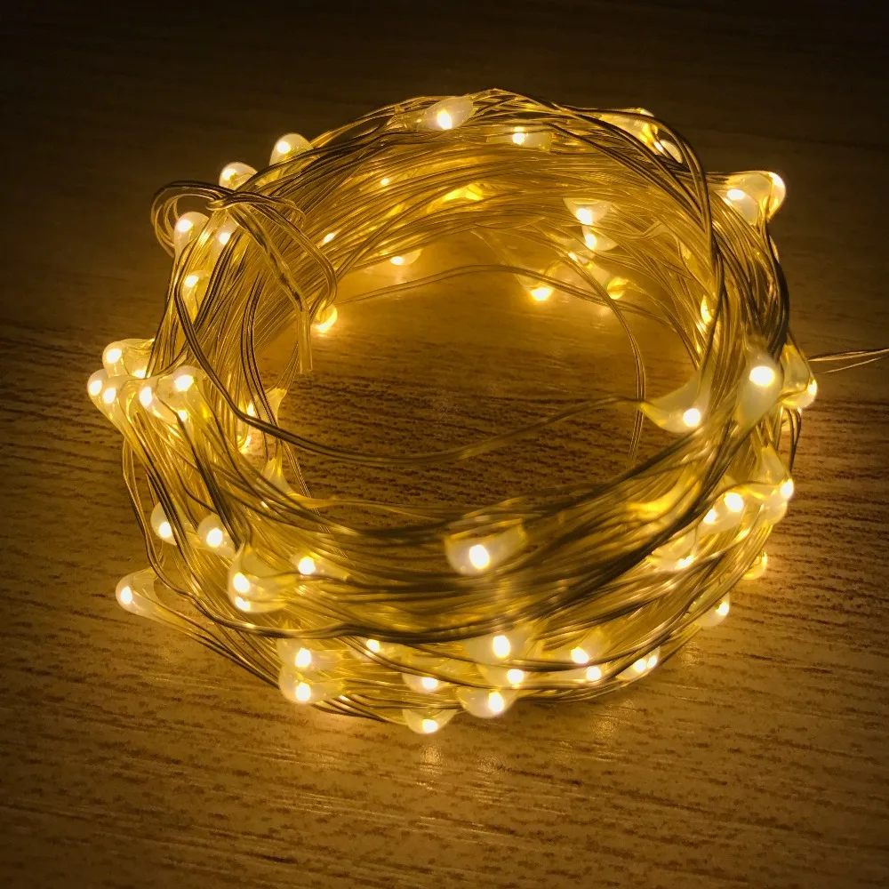 Светодиодная гирлянда 10 м 33 фута 100 светодиодов 5 В питание от USB|string lights|led string