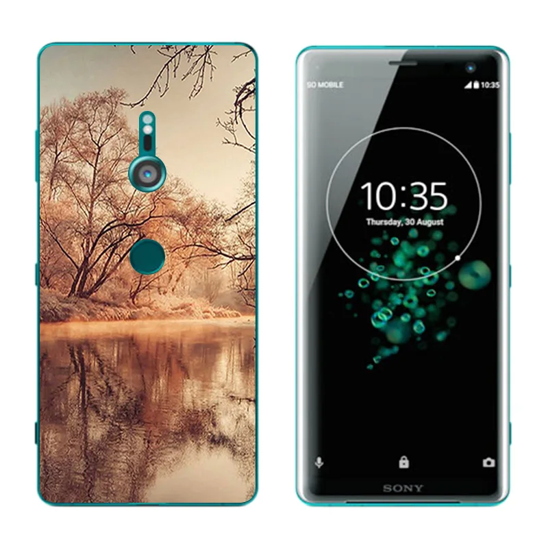 Чехол для телефона Sony Xperia XZ3 мягкий силиконовый прозрачный защитный чехол XZ 3 из