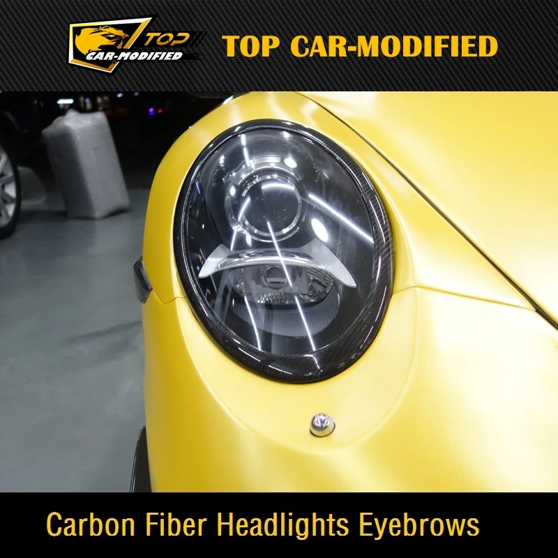 Бесплатная доставка 100% настоящие фары из углеродного волокна веки для бровей
