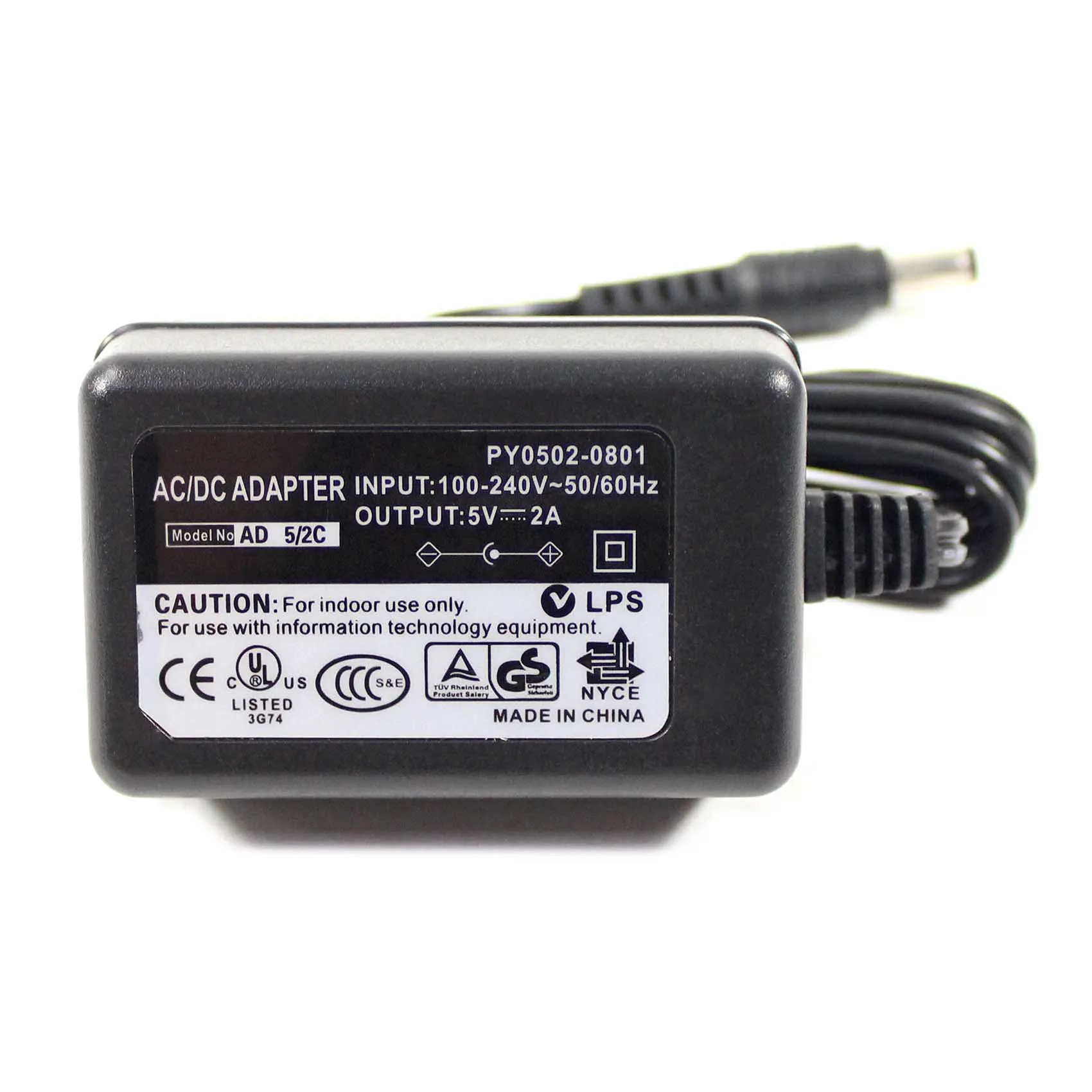 5VDC 2A 10 Вт ac-dc адаптер питания для ЖК-монитора 100VAC~ 240VAC вход