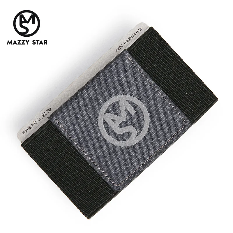Mazzy кошелек со звездами с задним карманом ID держатель для Карт RFID Блокировка мини