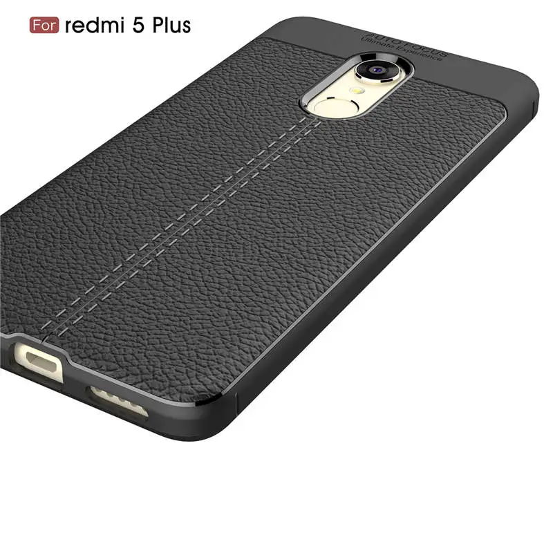 For Xiaomi Redmi 5 Plus Case PU Leather Phone Redmi5 5Plus Cover Silicone Back |