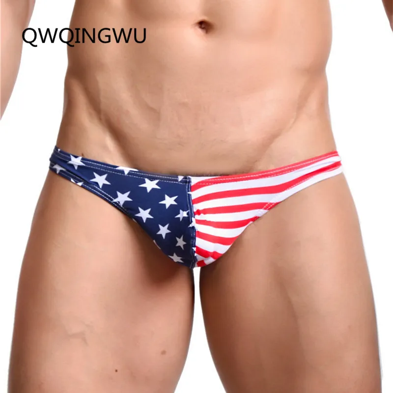 

Briefs Men's Underwear Thongs American Flag Sexy Striped Briefs Shorts Bulge Pouch Comfortable Underpants For Men Briefs Thong