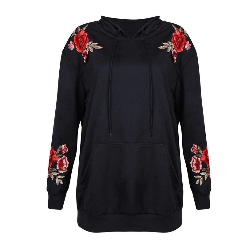 Осеннее Новое поступление стильный женский свитер с капюшоном длинным рукавом