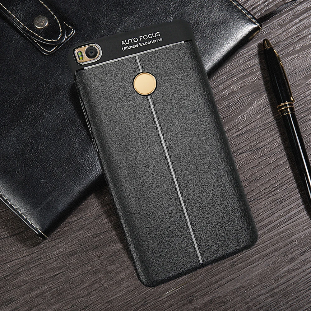 Для Xiaomi Mi Max 2 Чехол тонкий кожаный противоударный защитный чехол из резины