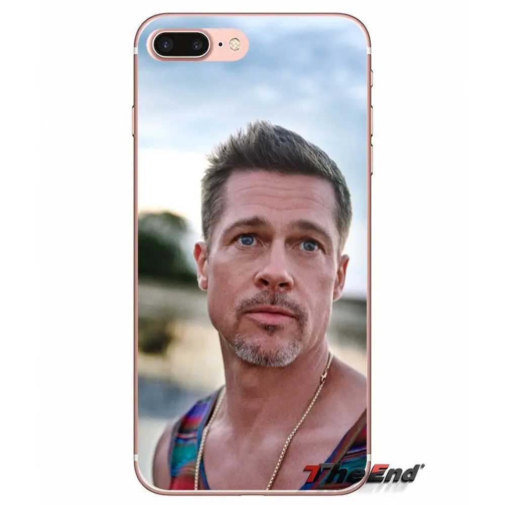For Xiaomi Redmi 4 3 3S Pro Mi3 Mi4 Mi4i Mi4C Mi5 Mi5S Mi Max Note 2 Cover Coque Brad Pitt Transparent Soft Silicone Case | Мобильные