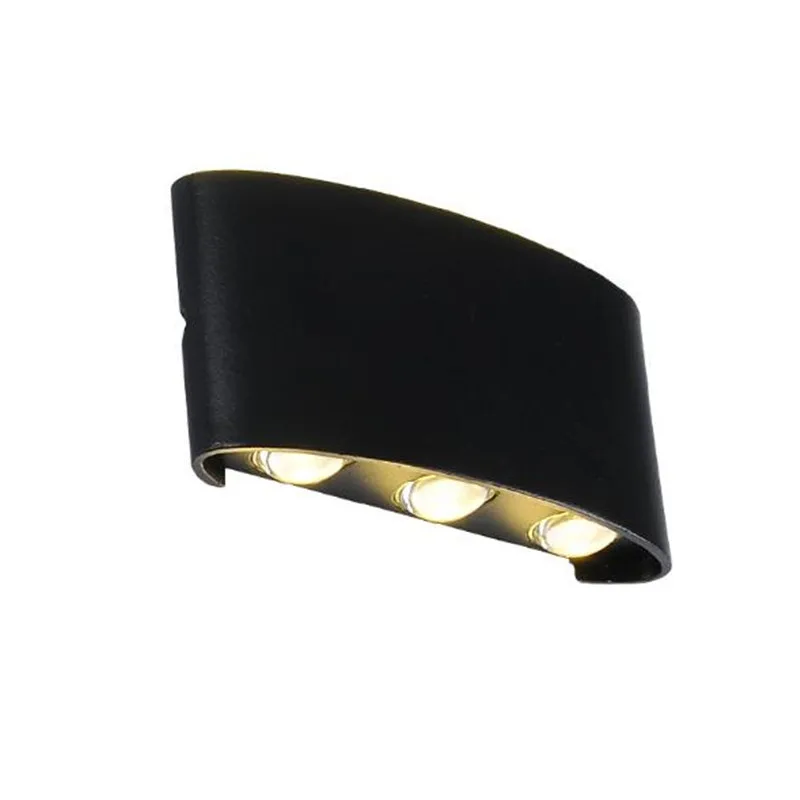 Modern Waterproof Black/White Aluminum Led Outdoor Wall Lamp for Garden Entrance Corridor Deco Porch Light 110/220V 2302 | Лампы и
