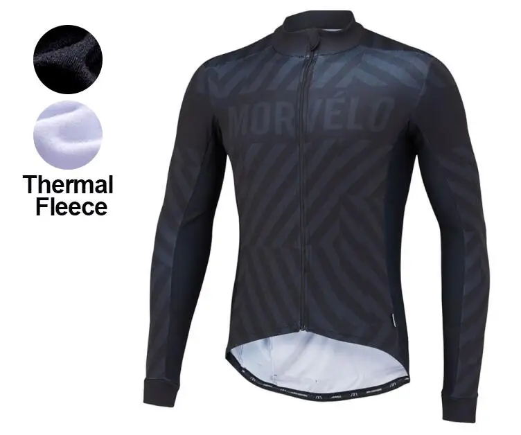 winter fleece style morvelo велосипедная Джерси Зимняя длинная велосипедная Теплая Флисовая Ropa Roupa De Ciclismo Invierno Mujer Mtb Одежда - Цвет: winter fleece style
