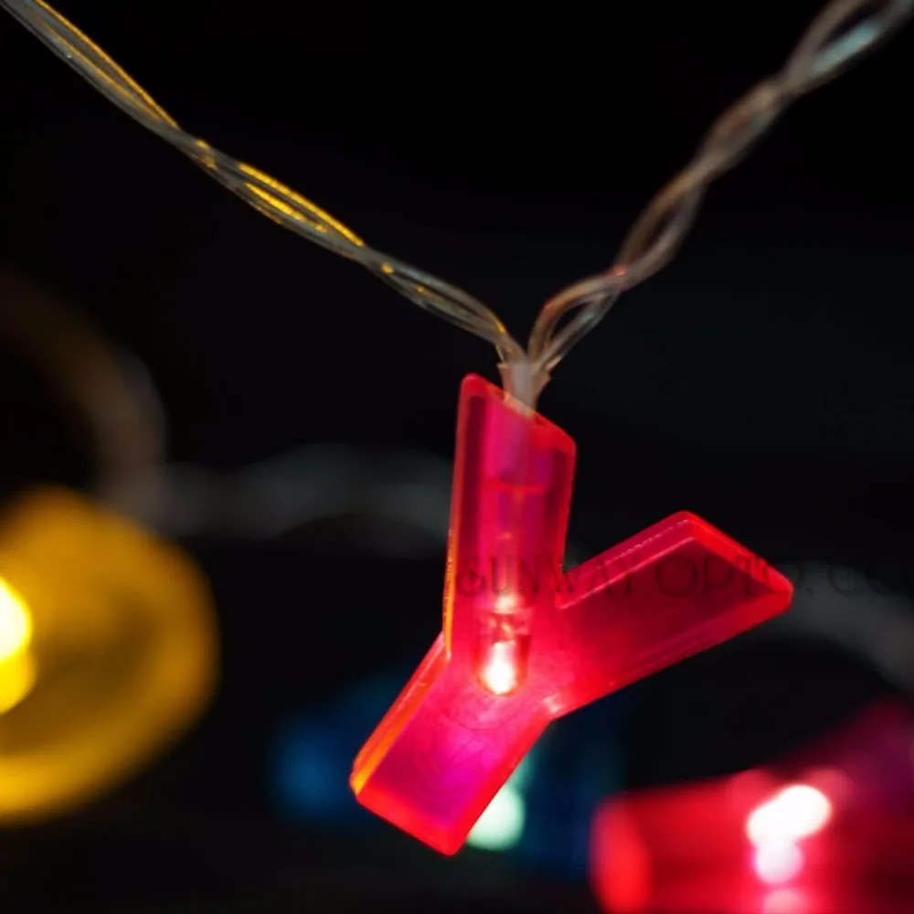 Яркие светодиодсветодиодный гирлянды в форме букв на день рождения работающие