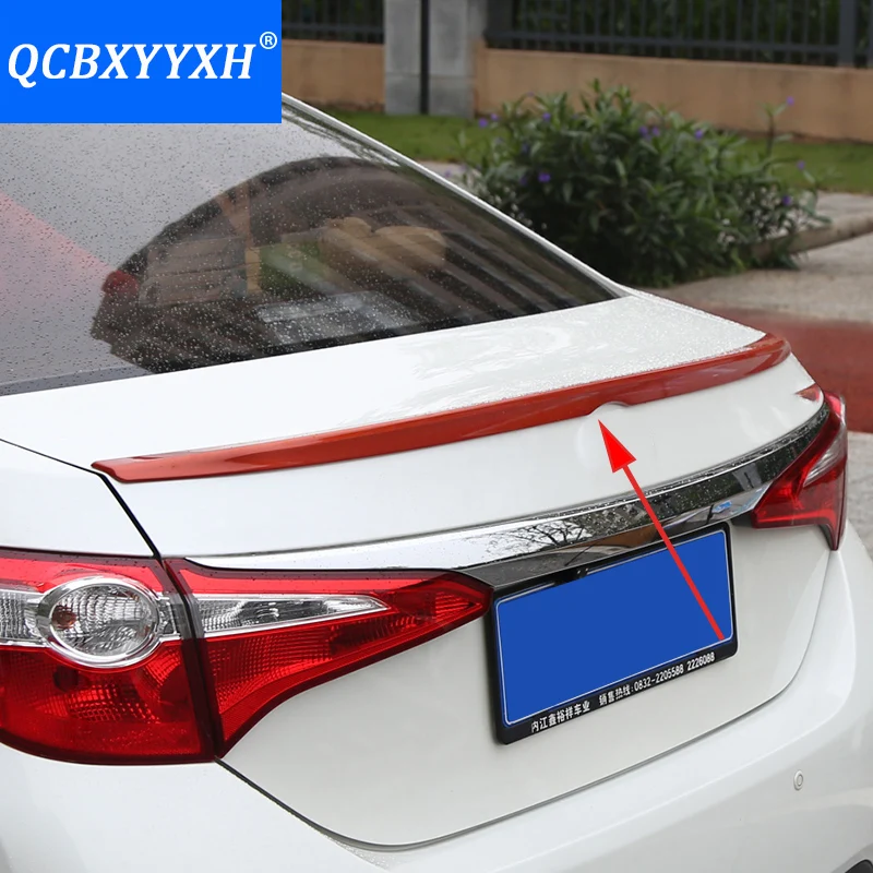Автомобильный Стайлинг ABS Материал спойлер на крышу без краски Авто украшение Внешнее украшение для Toyota Corolla
