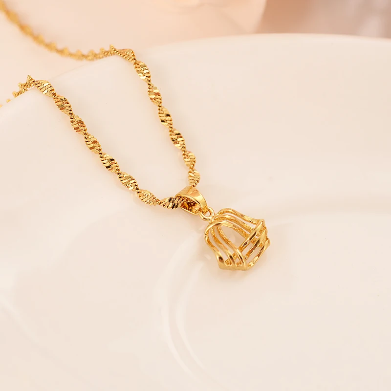 

Golden triangle wave personality hollow out necklace pendant sweater pendant necklace pendant ladies wedding jewelry gifts